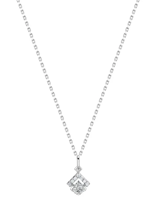 Колье из белого золота с бесцветными бриллиантами Le Rhombe ALINA ISSA