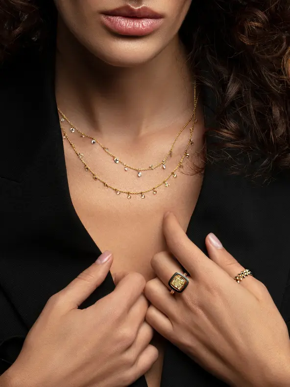 Кольцо из белого золота с бриллиантами Le Rhombe