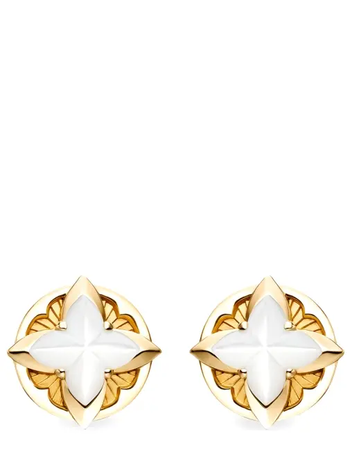 Серьги золотые с перламутром CARRERA Y CARRERA