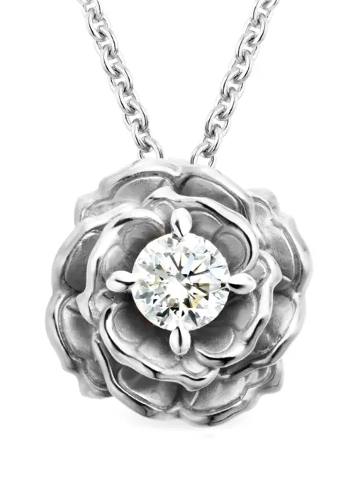 Колье из белого золота с бриллиантом CARRERA Y CARRERA