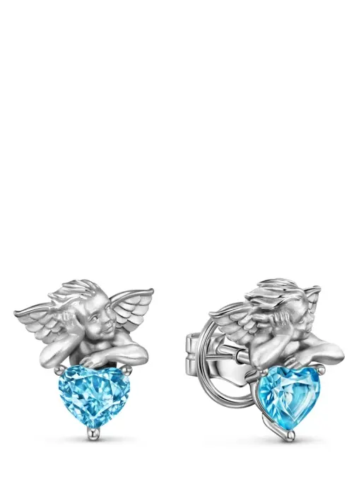 Серьги из белого золота с топазом CARRERA Y CARRERA