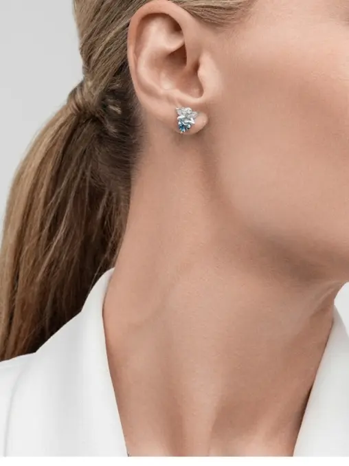 Серьги из белого золота с топазом CARRERA Y CARRERA