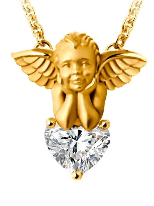 Колье золотое с бриллиантом CARRERA Y CARRERA