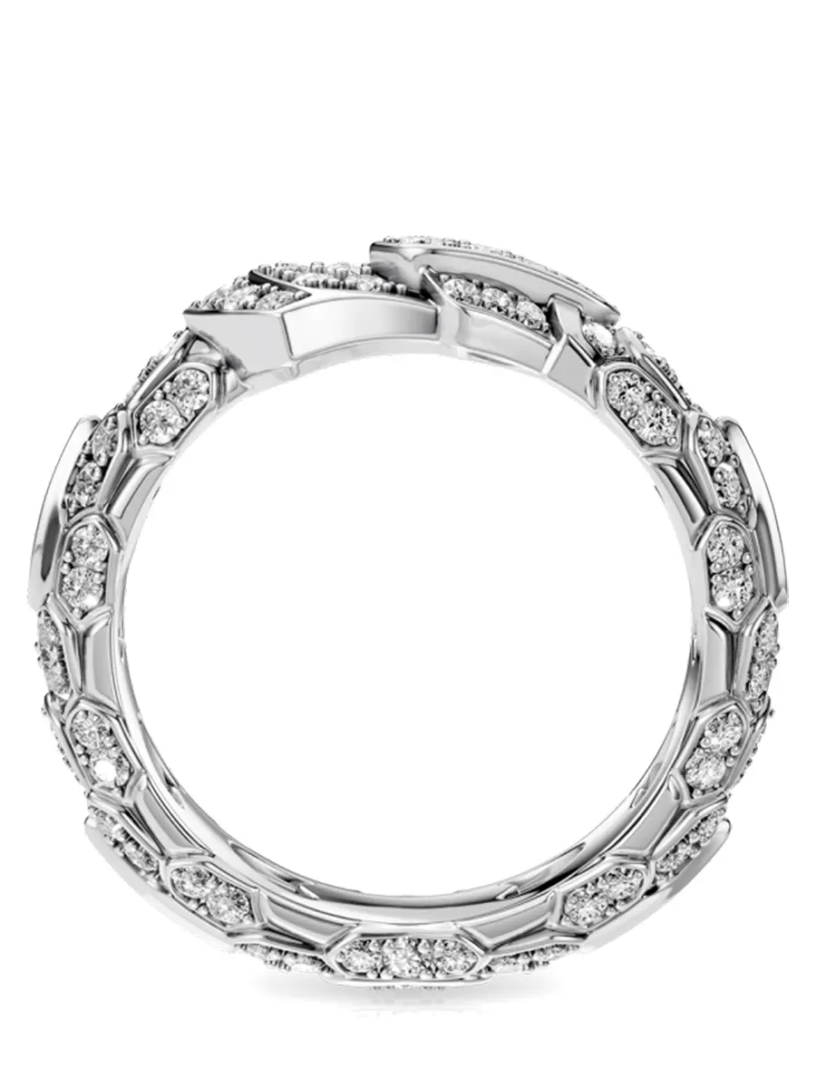 Кольцо из белого золота с бриллиантами