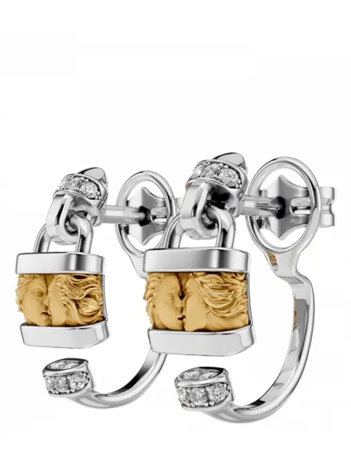 Серьги золотые с бриллиантами CARRERA Y CARRERA