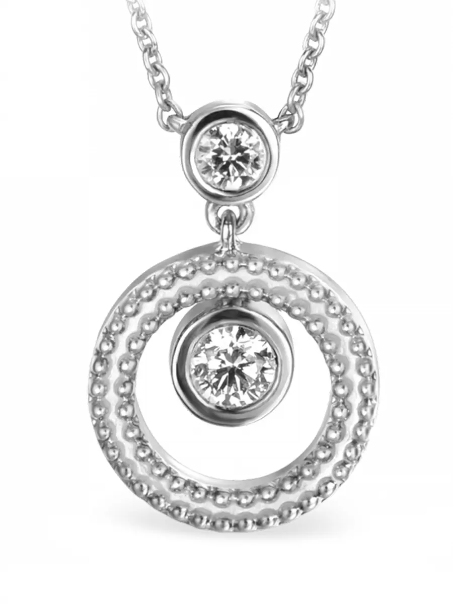 Колье из белого золота с бриллиантами