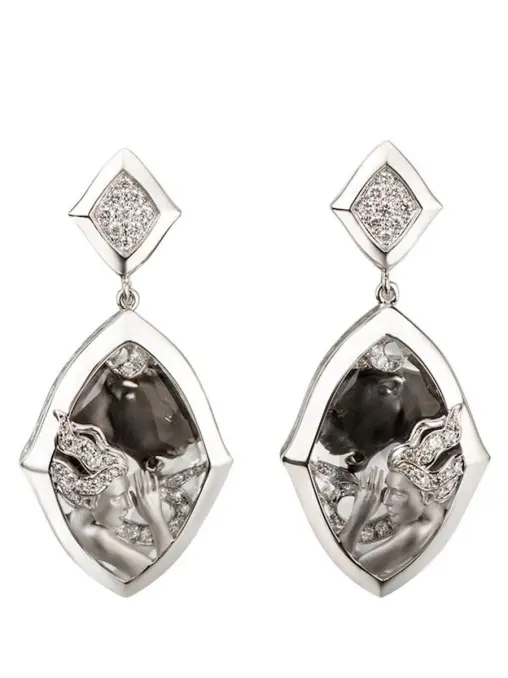Серьги золотые с бриллиантами CARRERA Y CARRERA