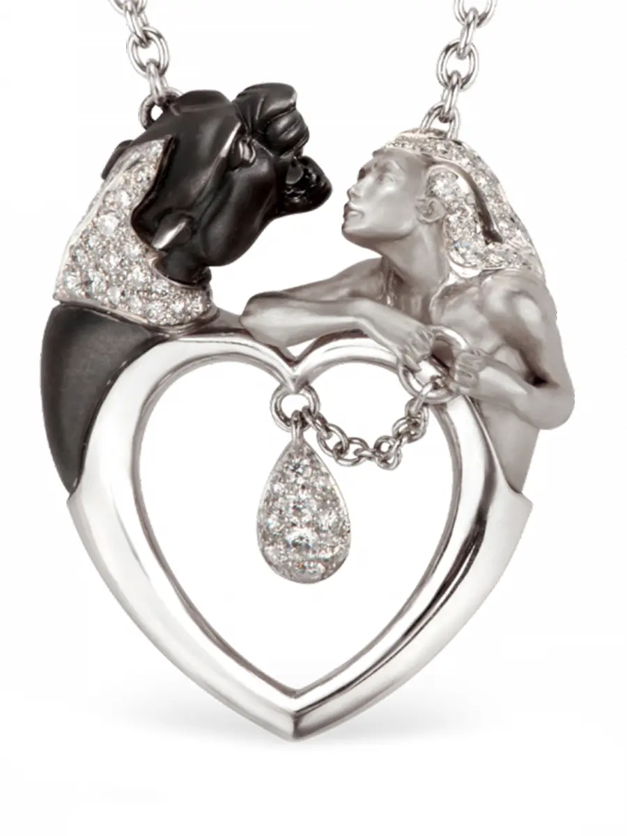 Колье из белого золота с бриллиантами