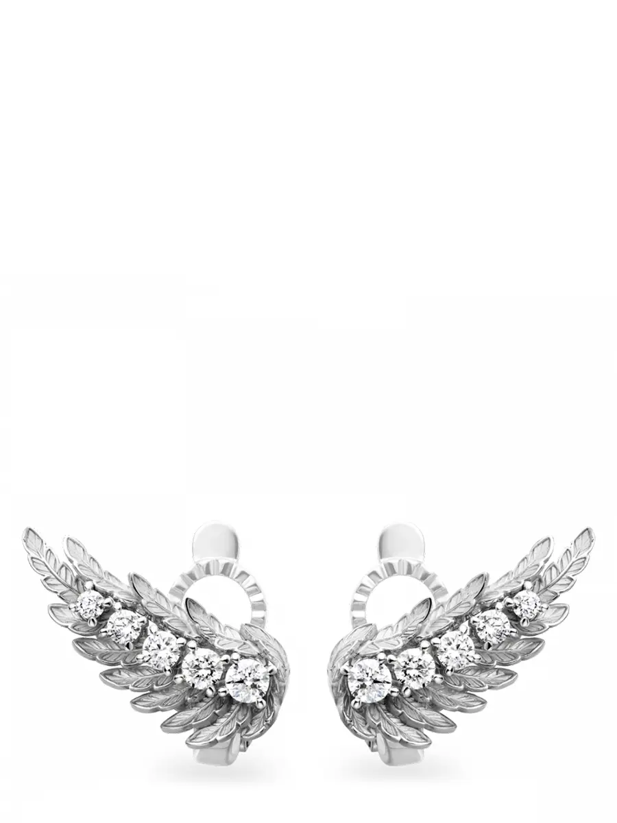 Серьги золотые с бриллиантами