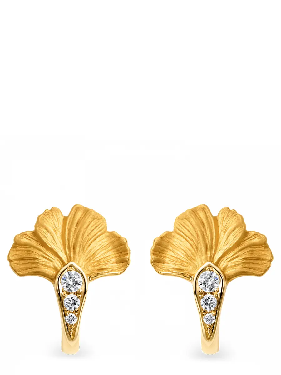 Серьги золотые с бриллиантами