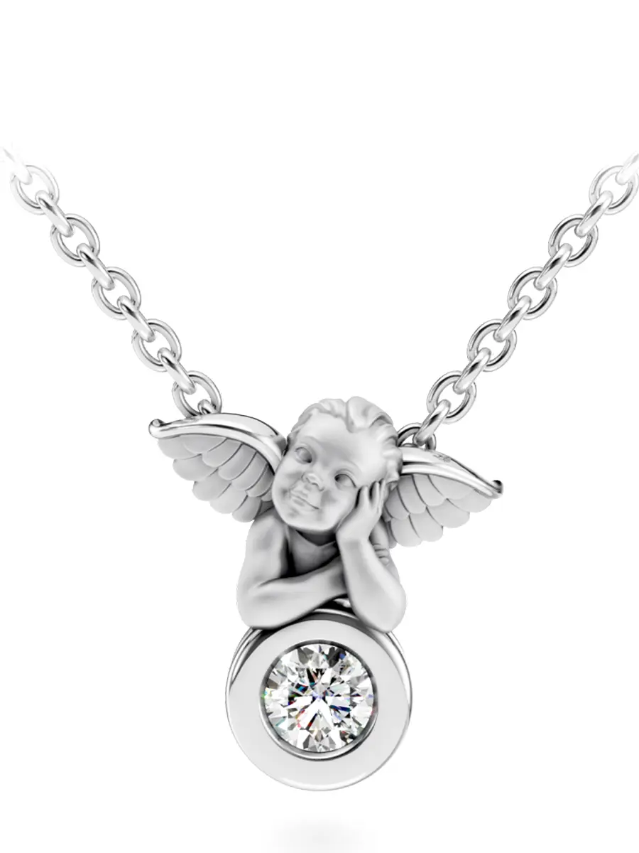 Колье из белого золота с бриллиантами