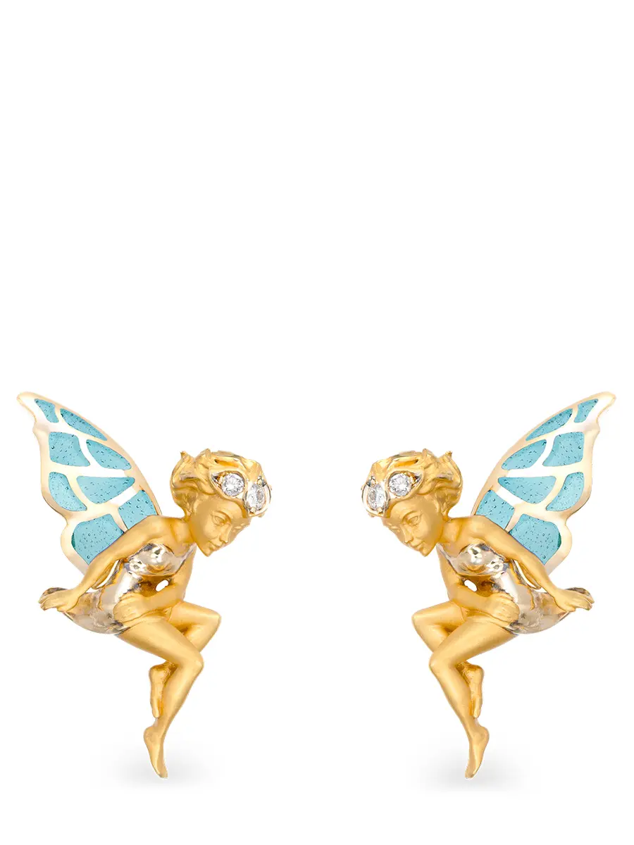 Серьги из золота с бриллиантами