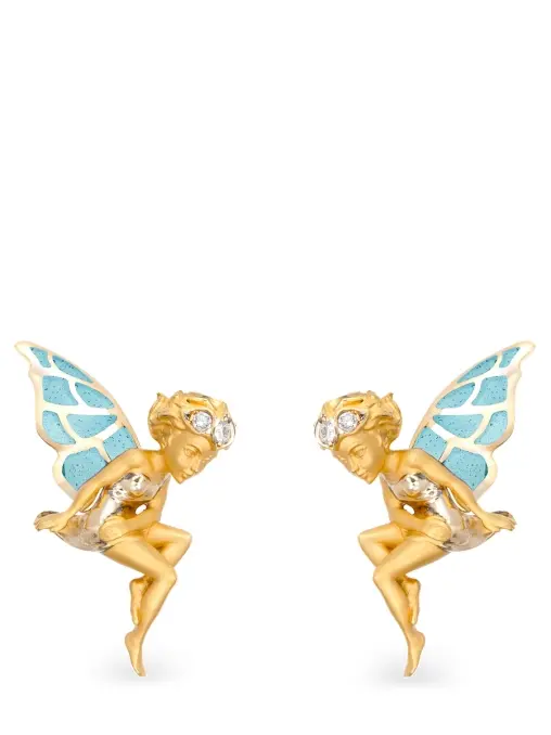 Серьги из золота с бриллиантами CARRERA Y CARRERA