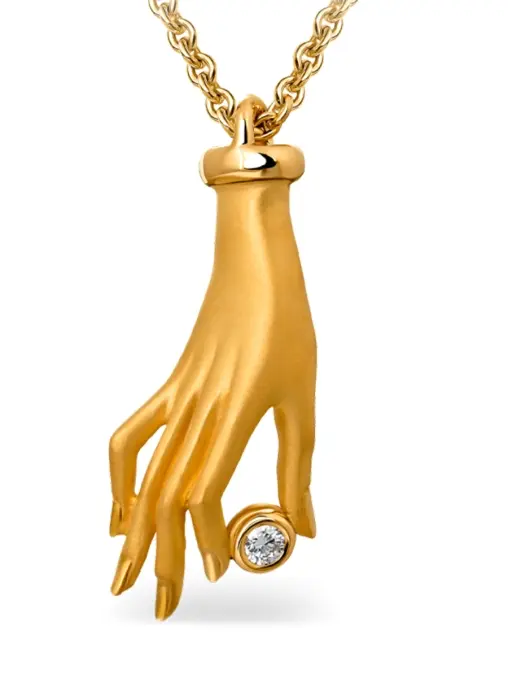 Колье золотое с бриллиантом CARRERA Y CARRERA