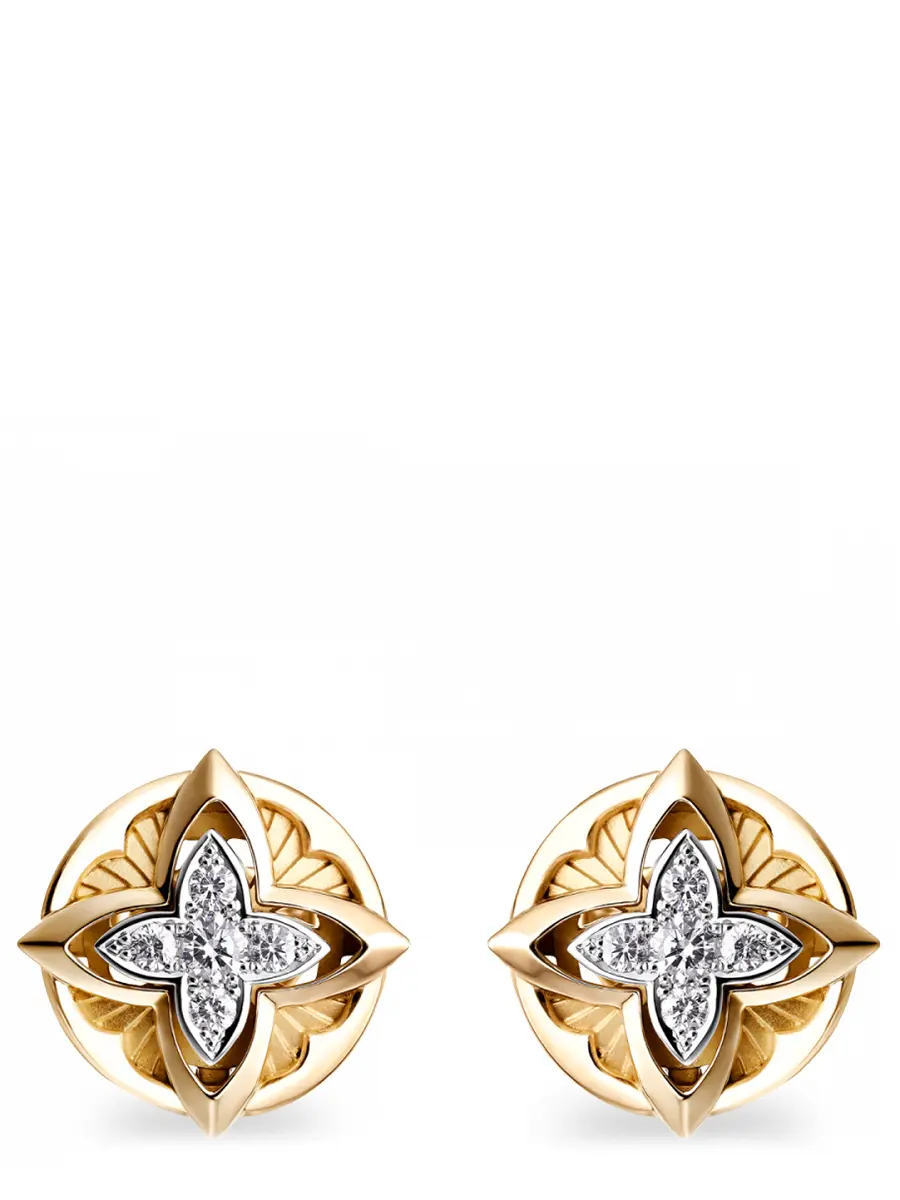 Серьги золотые с бриллиантами