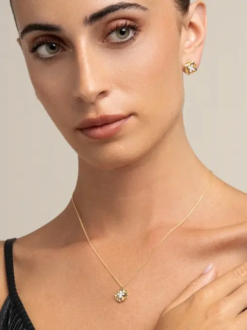 Серьги золотые с бриллиантами CARRERA Y CARRERA