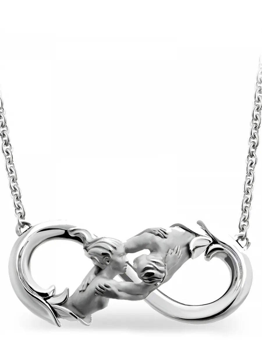 Колье из белого золота