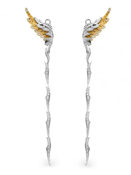 Серьги из белого золота с бриллиантами CARRERA Y CARRERA