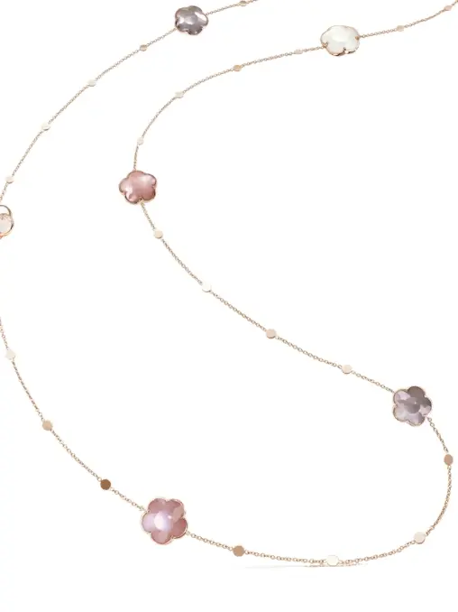 Колье золотое с бриллиантами и кварцем PASQUALE BRUNI