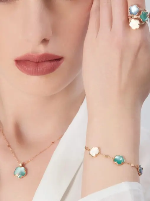 Браслет золотой с камнями PASQUALE BRUNI