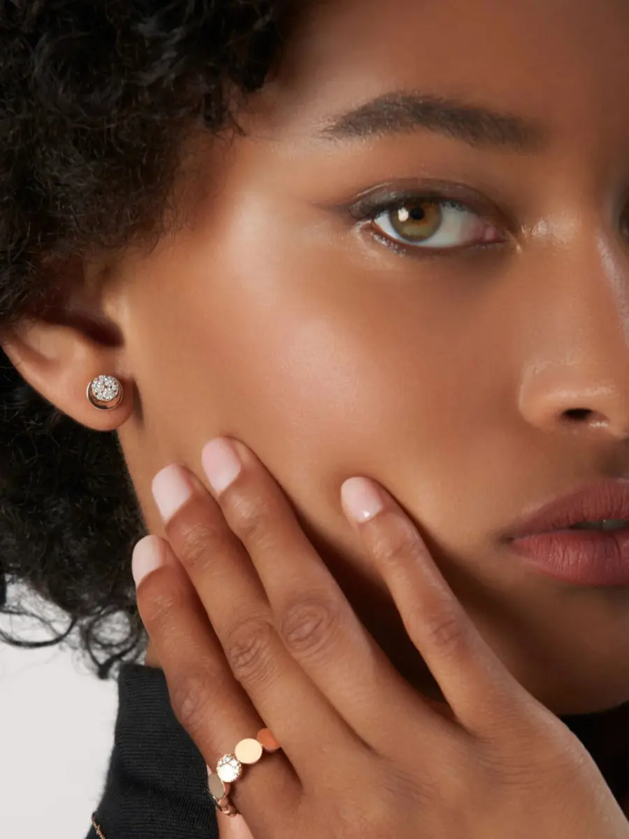 Серьги золотые с бриллиантами