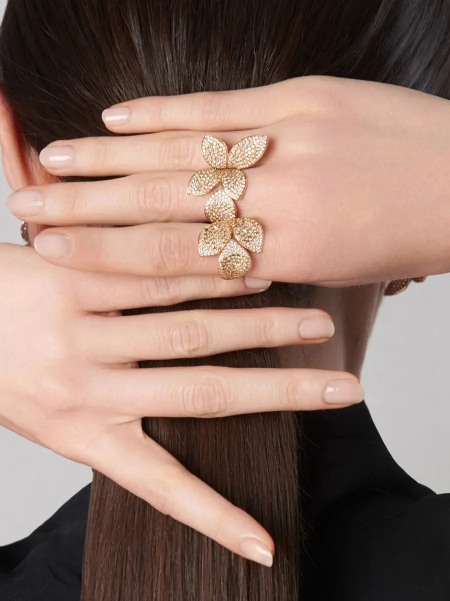 Кольцо золотое с бриллиантами