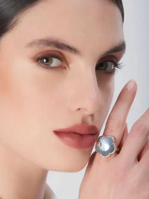 Кольцо золотое с бриллиантами и ониксом PASQUALE BRUNI