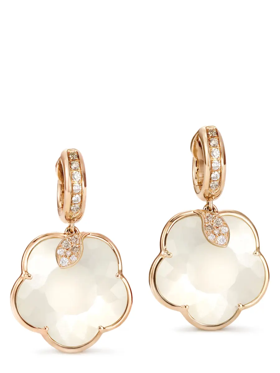 Серьги золотые с камнями