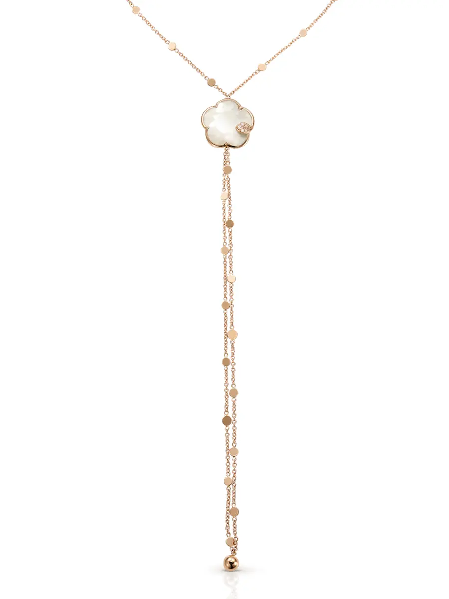 Колье золотое с камнями