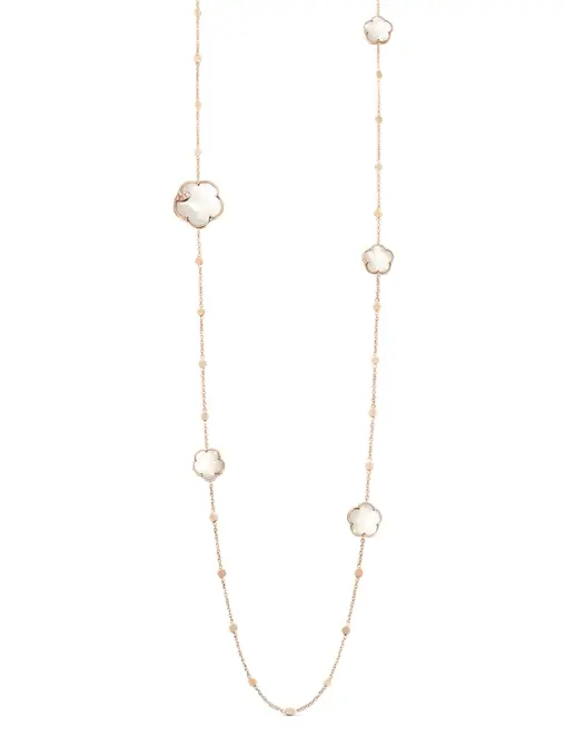 Колье золотое с бриллиантами и лунным камнем PASQUALE BRUNI