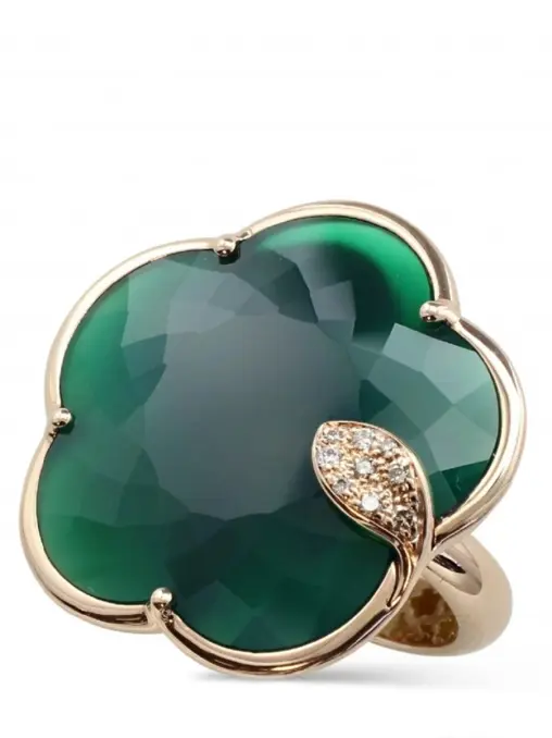 Кольцо золотое с бриллиантами и агатом PASQUALE BRUNI