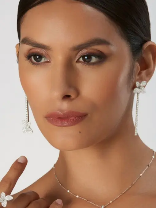 Серьга золотая с бриллиантами PASQUALE BRUNI