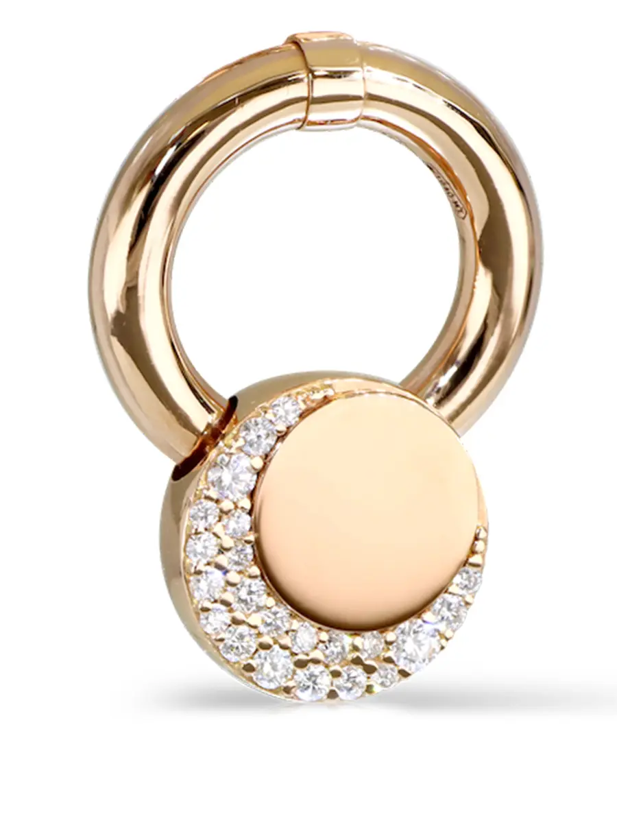 Серьга золотая с бриллиантами