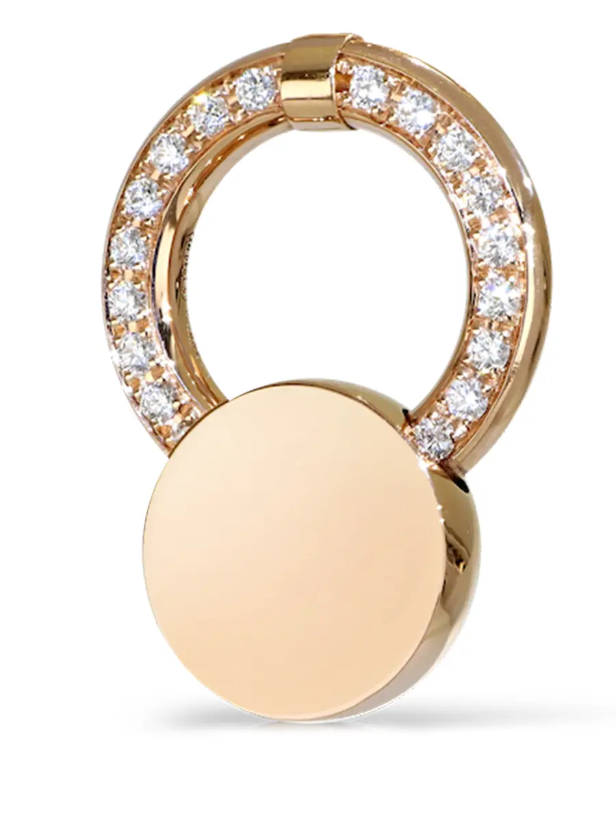 Серьга золотая с бриллиантами