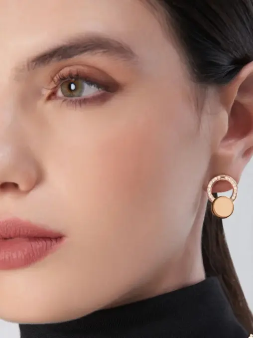 Серьга золотая с бриллиантами PASQUALE BRUNI