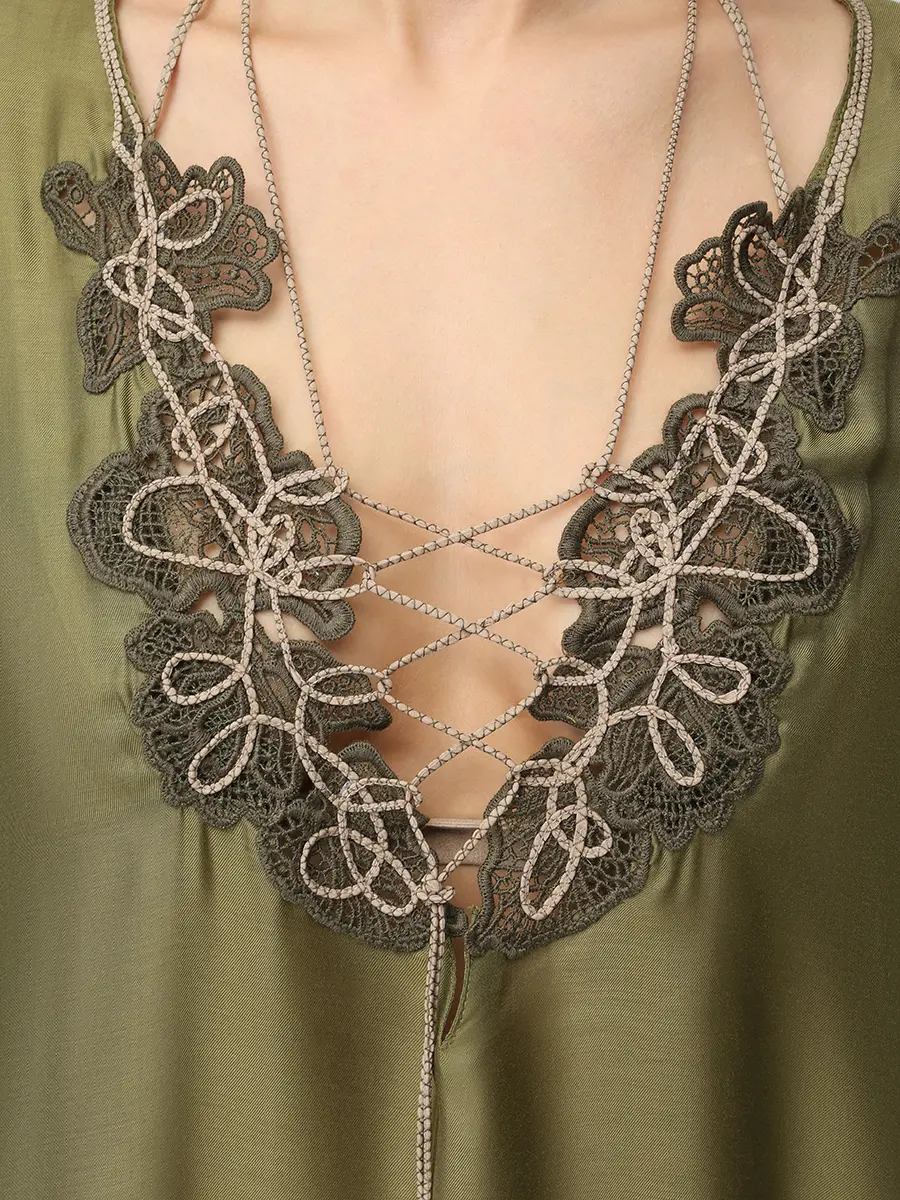 Туника из вискозы и шелка