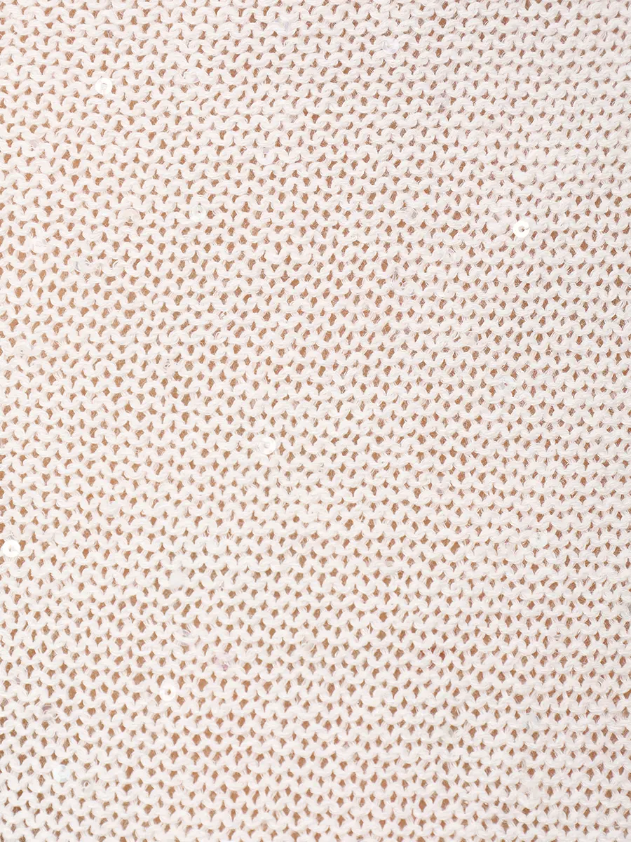 Топ изо льна и хлопка с пайетками