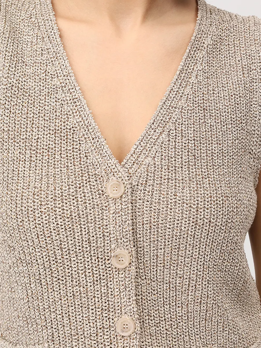 Жилет с пайетками