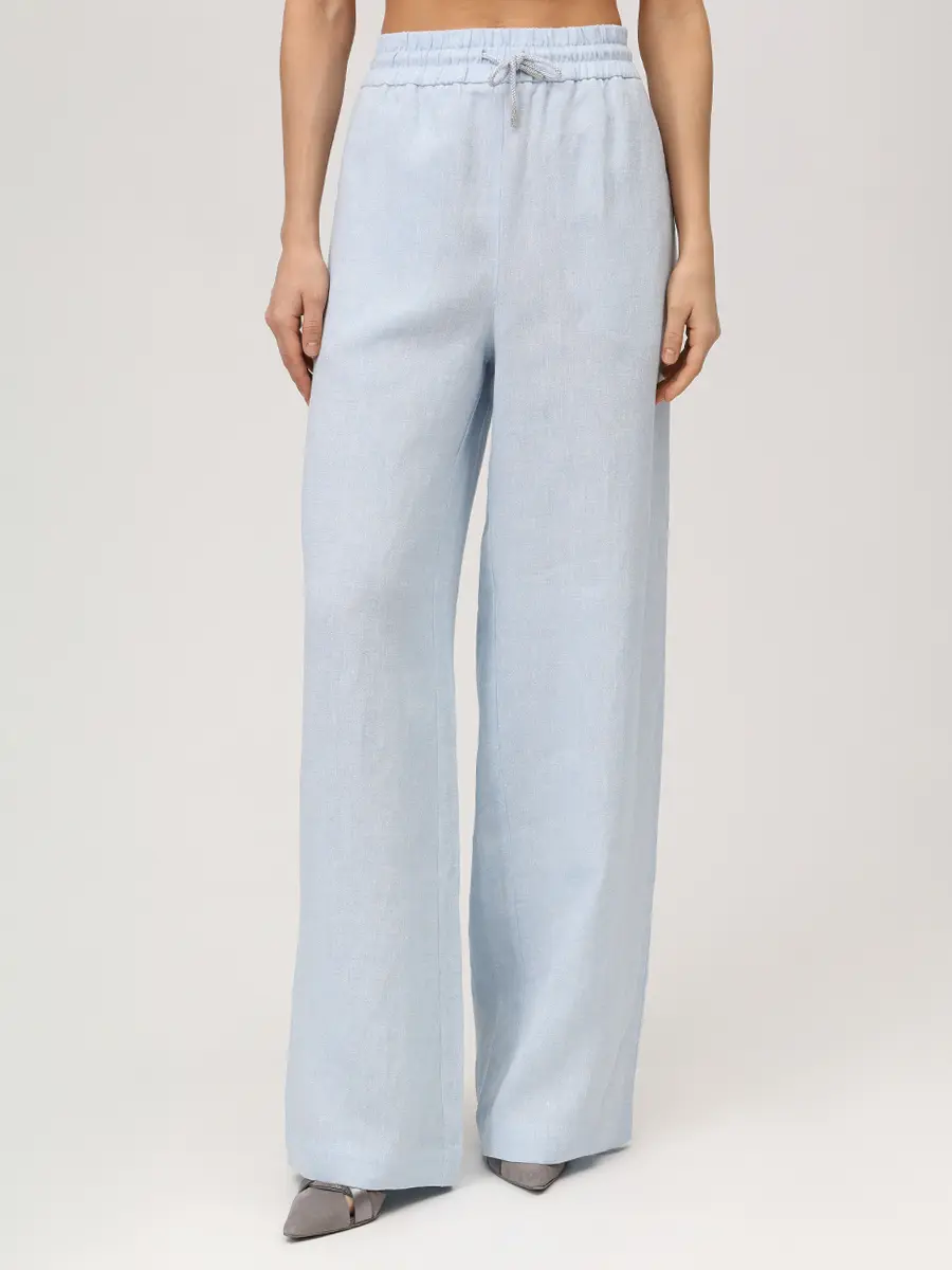 Брюки льняные