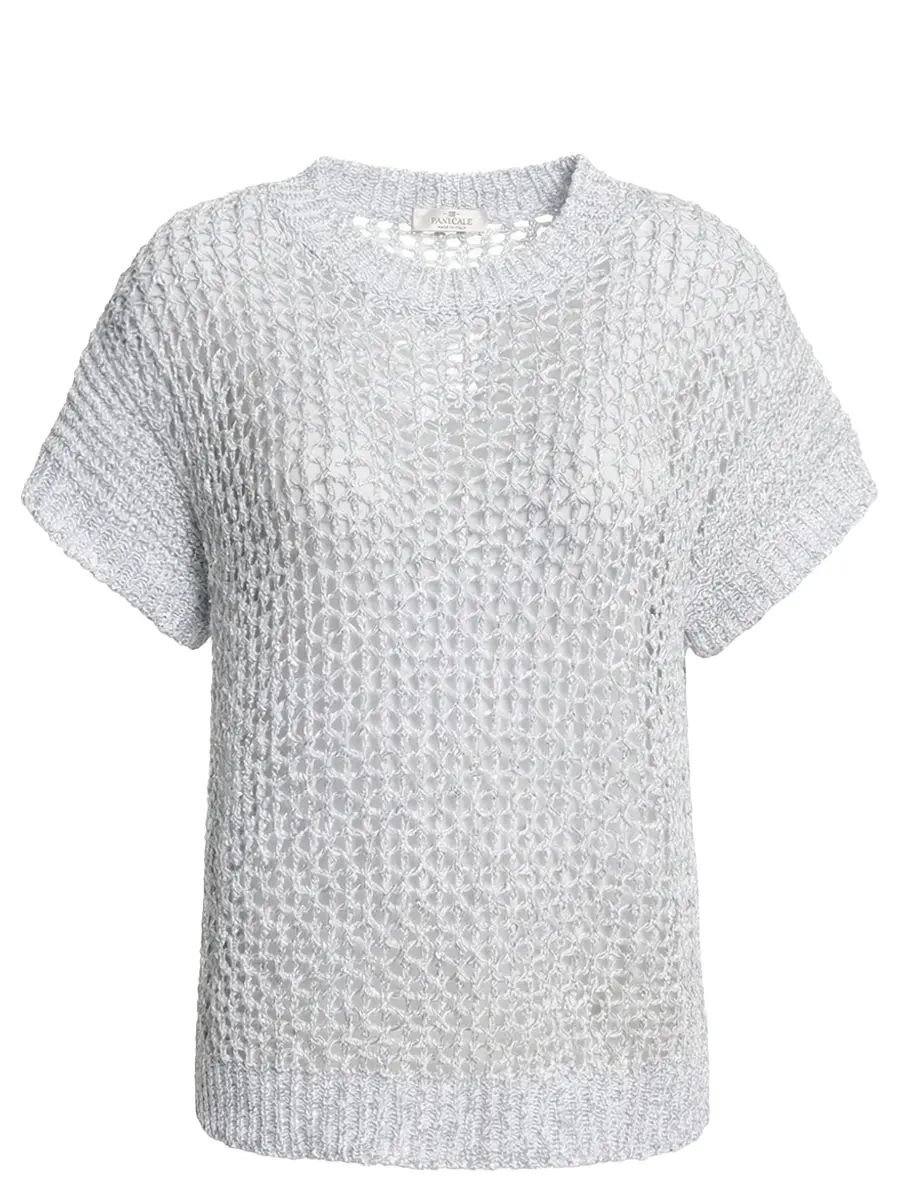 Джемпер хлопковый с пайетками