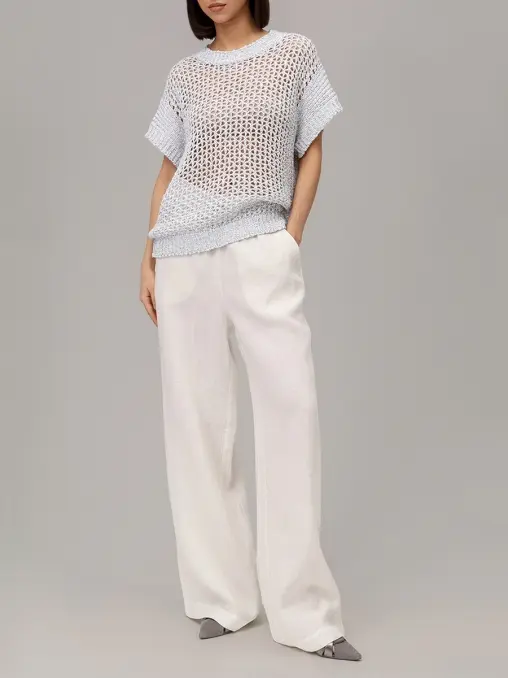 Джемпер хлопковый с пайетками PANICALE