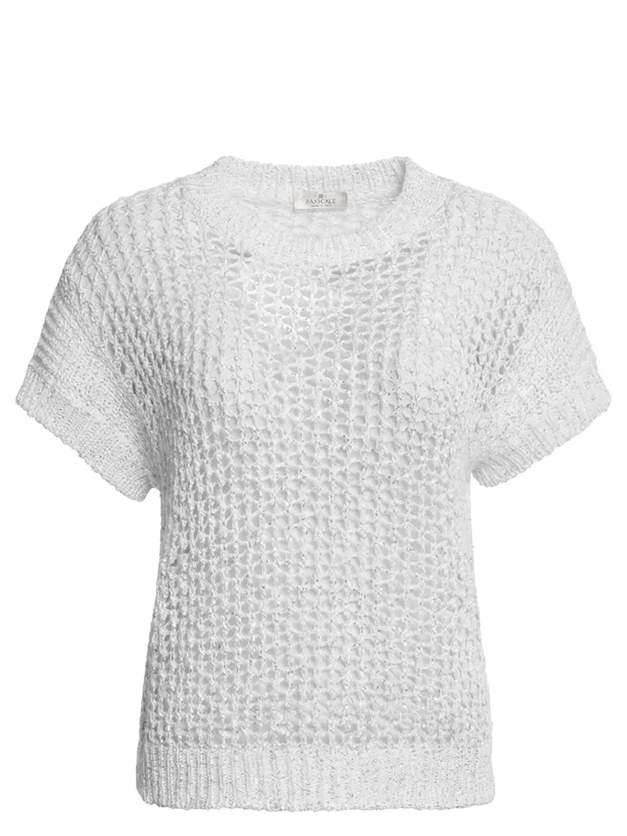 Джемпер хлопковый с пайетками