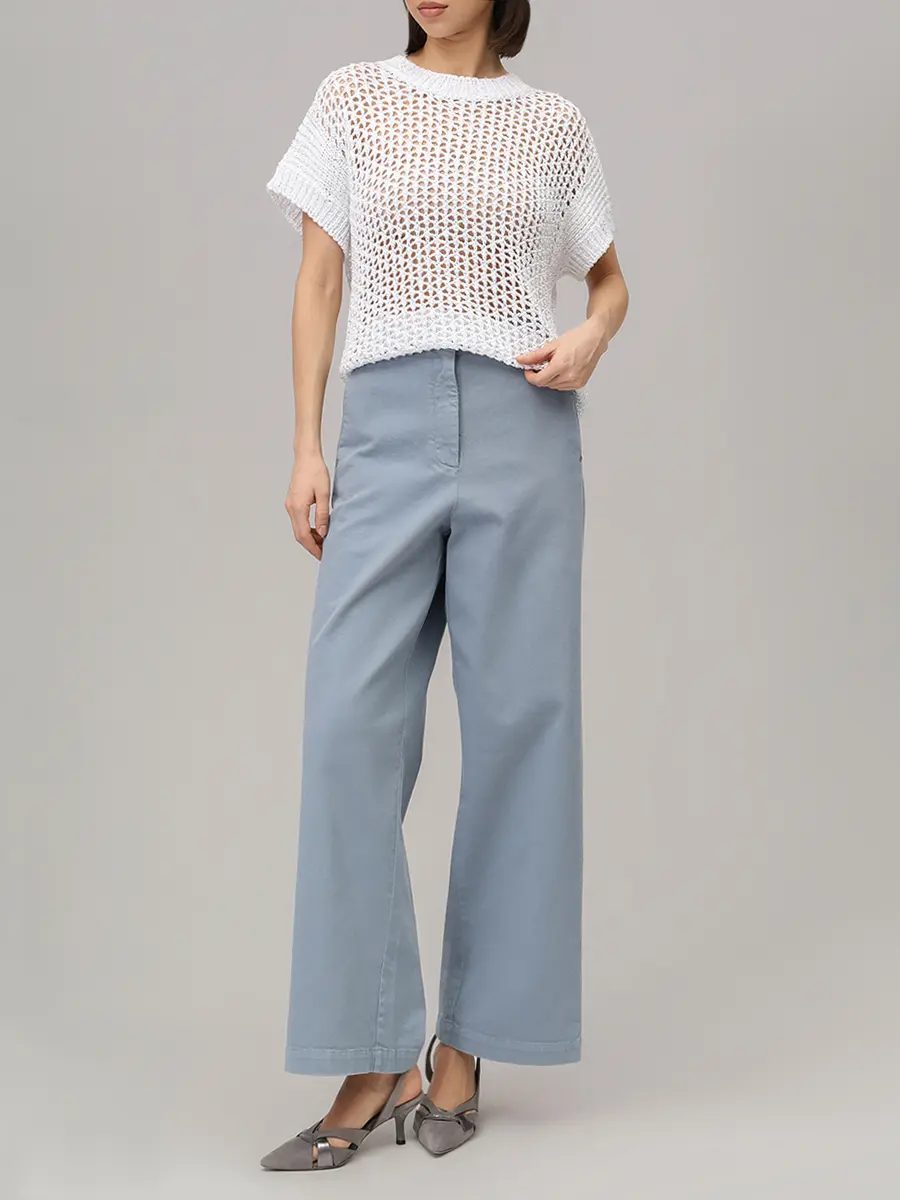 Джемпер хлопковый с пайетками