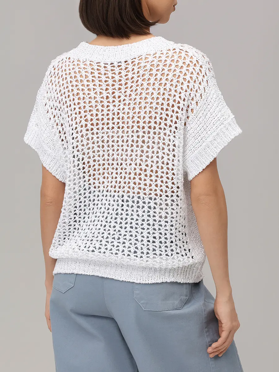 Джемпер хлопковый с пайетками