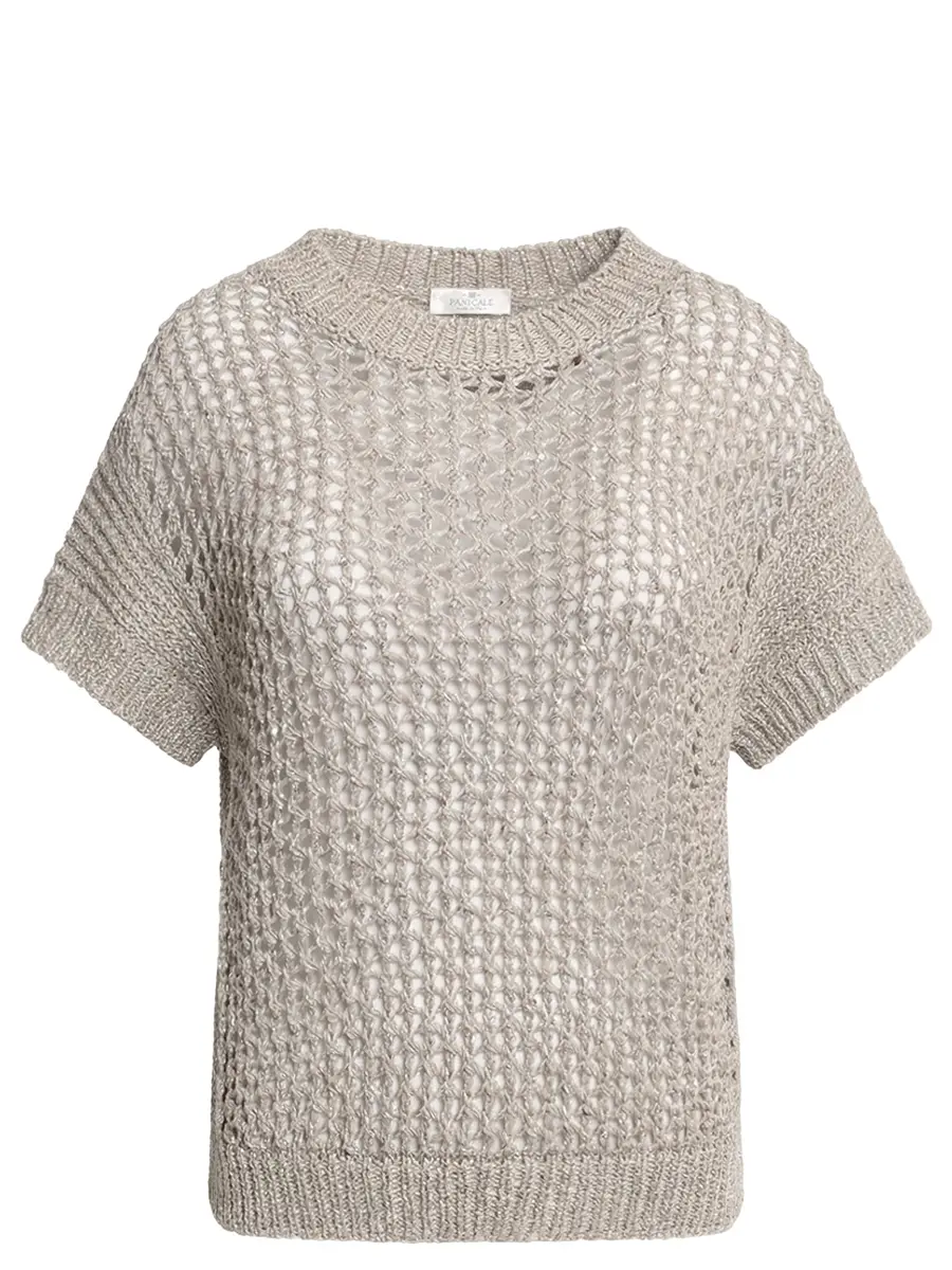 Джемпер хлопковый с пайетками