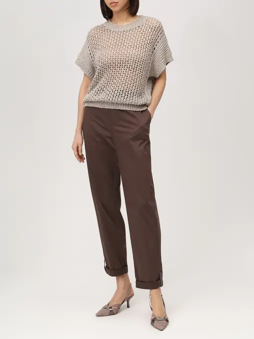 Джемпер хлопковый с пайетками PANICALE