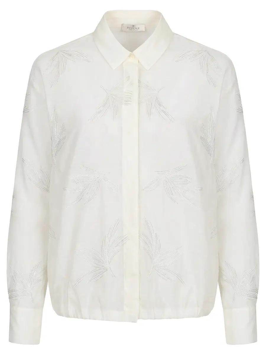 Рубашка из хлопка и шелка