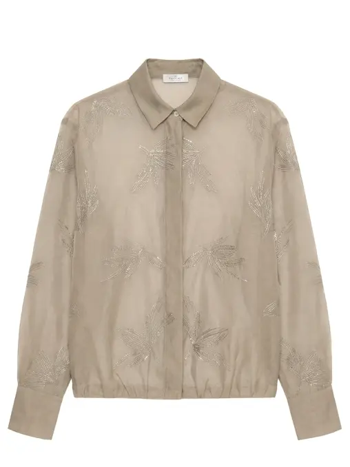 Рубашка из хлопка и шелка PANICALE