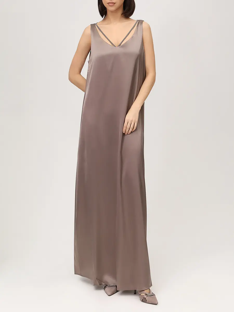 Платье шелковое