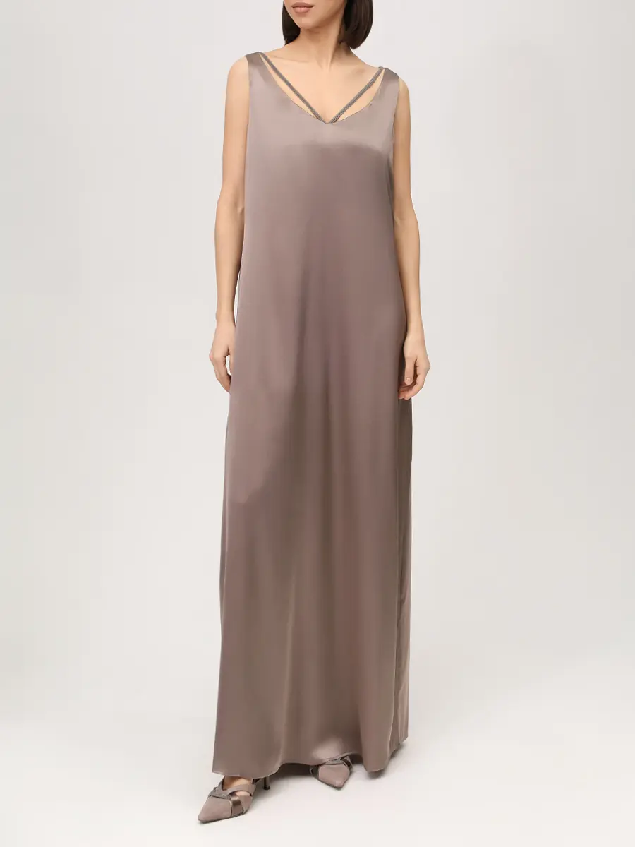 Платье шелковое